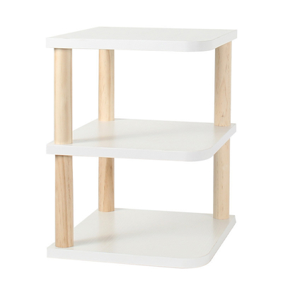 Meerdere niveaus houten bureaublad boekenplank bureaublad opslagplank houten schap, aanhanger opslagplank bovenste boekenplank -