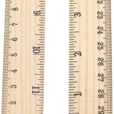 Hoogwaardige 30 cm houten liniaal dubbelzijdige 2 schaal school liniaal meten voor thuis studenten kantoor gebruik