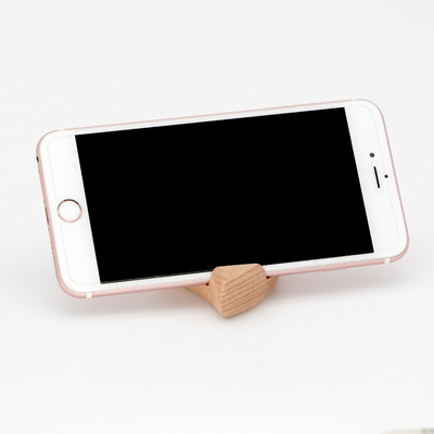 Draagbare Smartphone Holder Houten telefoonhouer Mobiele telefoonbasis