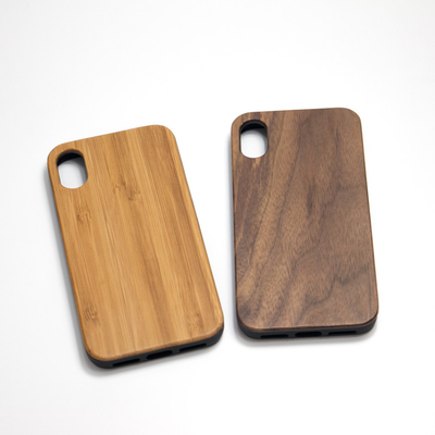 Telefoonhoesje Natuurgeïnspireerde houten hoes Impactbestendige Matte Schel
