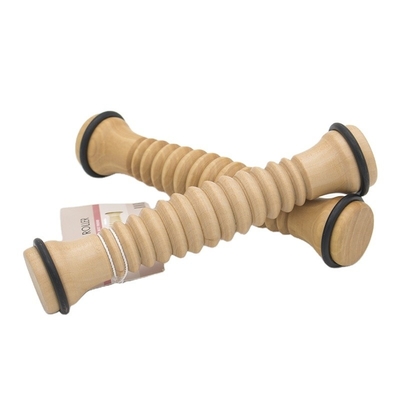 Rubber Hout Voetmassage Roller Schroefvorm- Verlicht voetboogpijn, Plantar Fasciitis, spierpijn