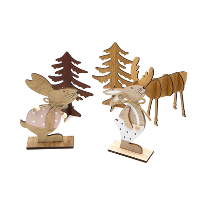 houten kerstversiering