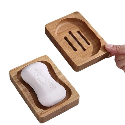 Gelakt badkamerartikelen bamboe zeep badkamer badkamer keuken douche zeepbesparing