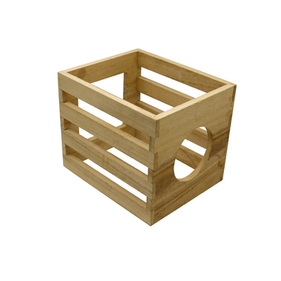 Vierkante houten brooddoos / houten broodbak