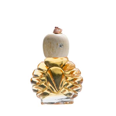 Auto parfum schattig chick fles en houten deksel air freshshearing diffuser