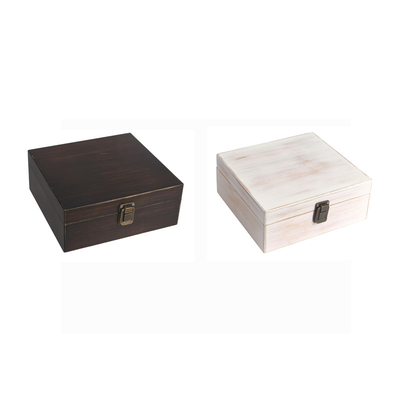 Grote Houten Vintage Bamboe Stash Box Met Rolling Tray-Aangepaste kleur en LOGO accepteren