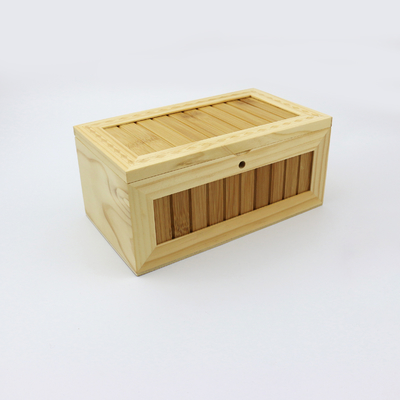 Bamboe Stash Box - opslag voor kruiden en accessoires∙ 100% bamboe met natuurlijke afwerking