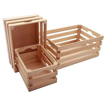 Kisten voor de opslag van dennenhout houten opslagdoos houten groenteopslagdoos
