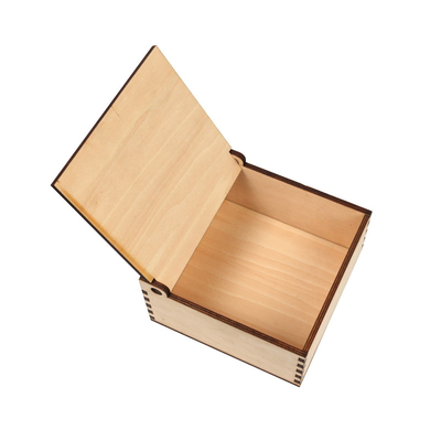 Kerst Craft Houten Doos Laser gesneden Hout Sperrhout Doos Baby Gift Doos voor opslag