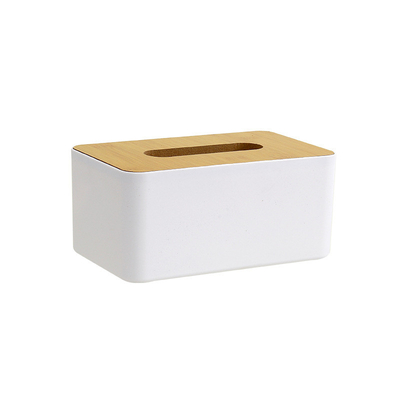 Caixa de tecidos de mesa de madeira elegante - Adiciona um toque de elegância à sua mesa.