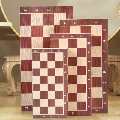 Verbeterde houten schaakbord game set, handgemaakte schaakspel ans opslag slots voor kinderen volwassen