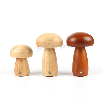 Op maat gemaakte houten champignonlamp, nachtlamp voor verjaardagscadeautjes