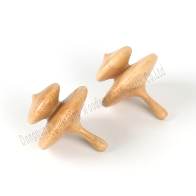 Eco-Friendly Wooden Spin Tops – Unique Sensory Fidget Toys for Birthdays and STEM Learning