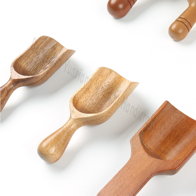Gepersonaliseerd logo mini bamboe lepels voor kleine specerijen scooping in het koken en baden