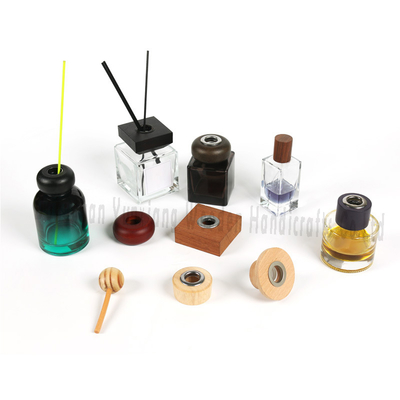Laser Printed Wooden Perfume Lid Custom Size Aromatherapy Diffuser Cap Durable and Stylish Wood Bottle Lid