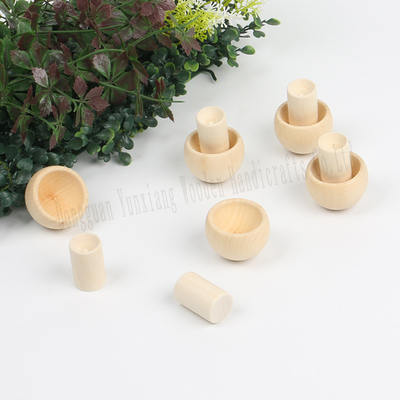 Natural Unfinished Wooden Jewelry Box DIY Hinged Blank