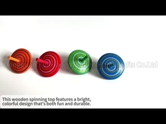 Wooden Spinning Tops Gyroscopes Toy Educational Spinning Toy for Family Games Party for Kids
